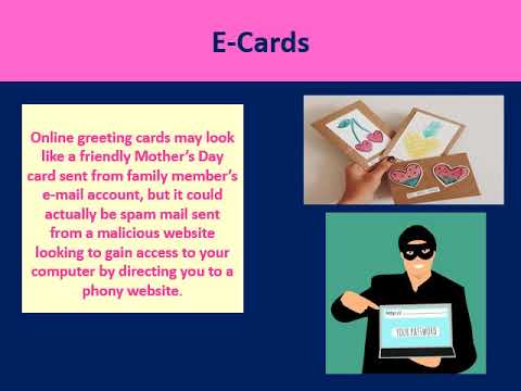 mother's day scams e-cards